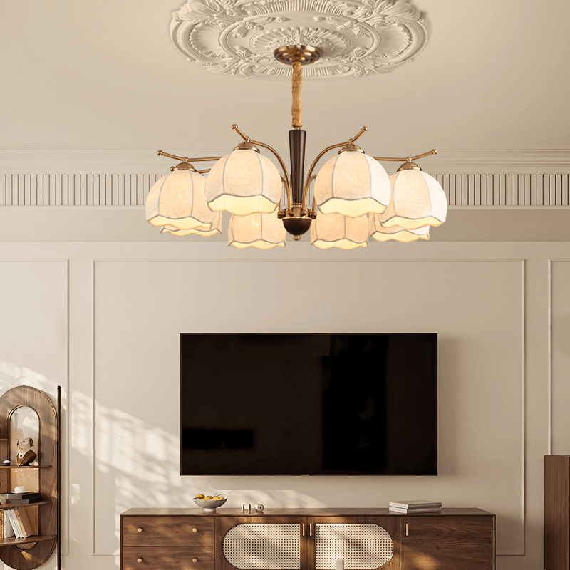 中古风客厅吊灯新中式国风法式美式复古风南洋风餐厅卧室书房吊灯