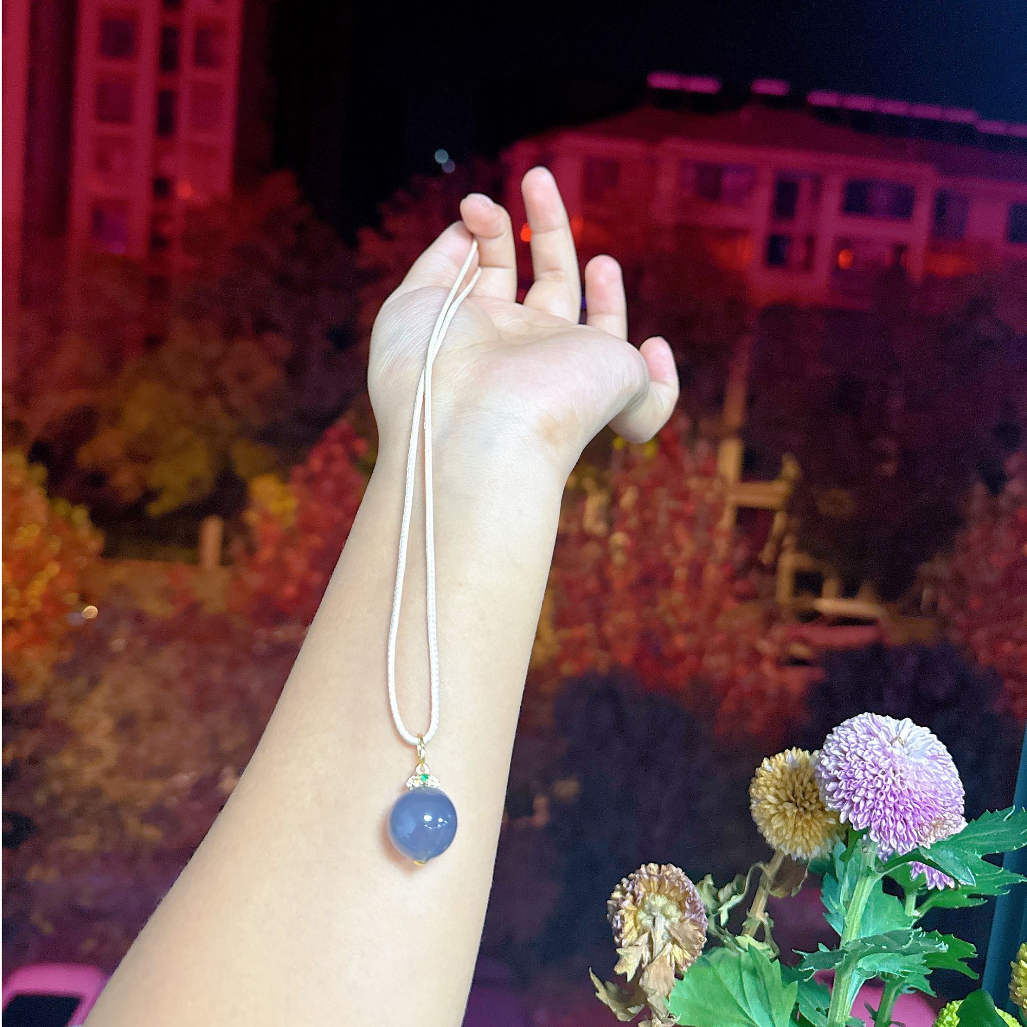 【莹莹专属】天然珠宝圆珠吊坠M2540