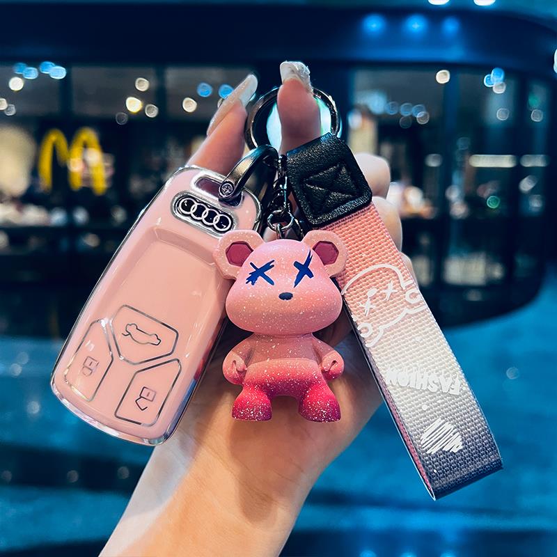 两棵草奥迪a4l钥匙套q5l专用a5车a4扣q5壳包女2024款a6l高级感a3l