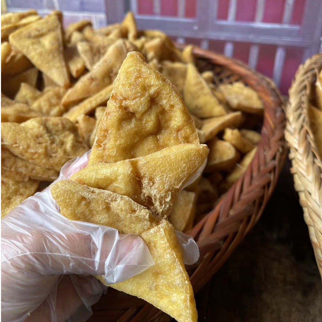 寻味赶集湖南手工油炸豆腐250克一袋【可拼运费】