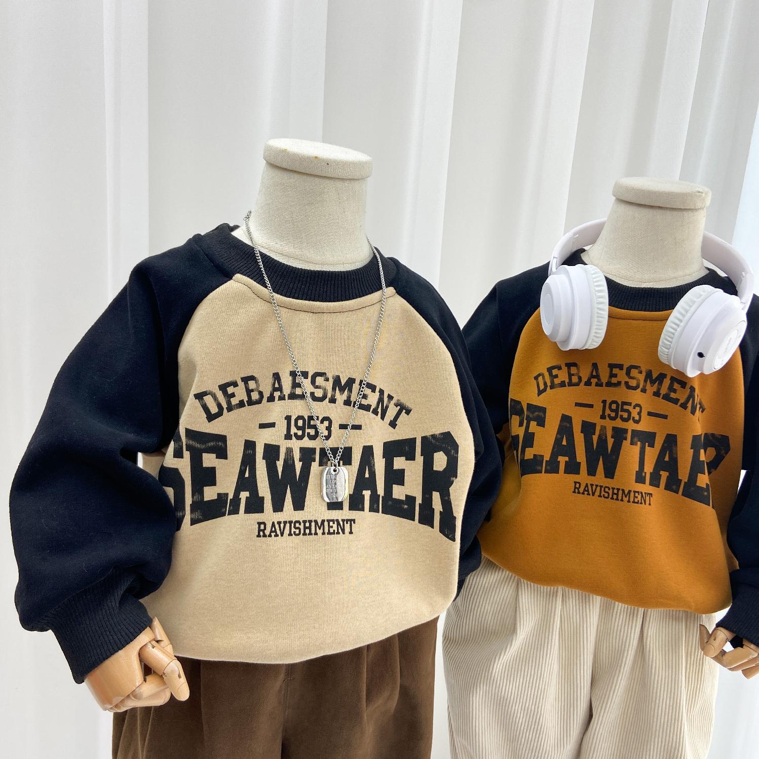 朵美巴拉巴拉宝宝儿童秋冬装卫衣韩版休闲加绒打底衫冬季薄绒上衣