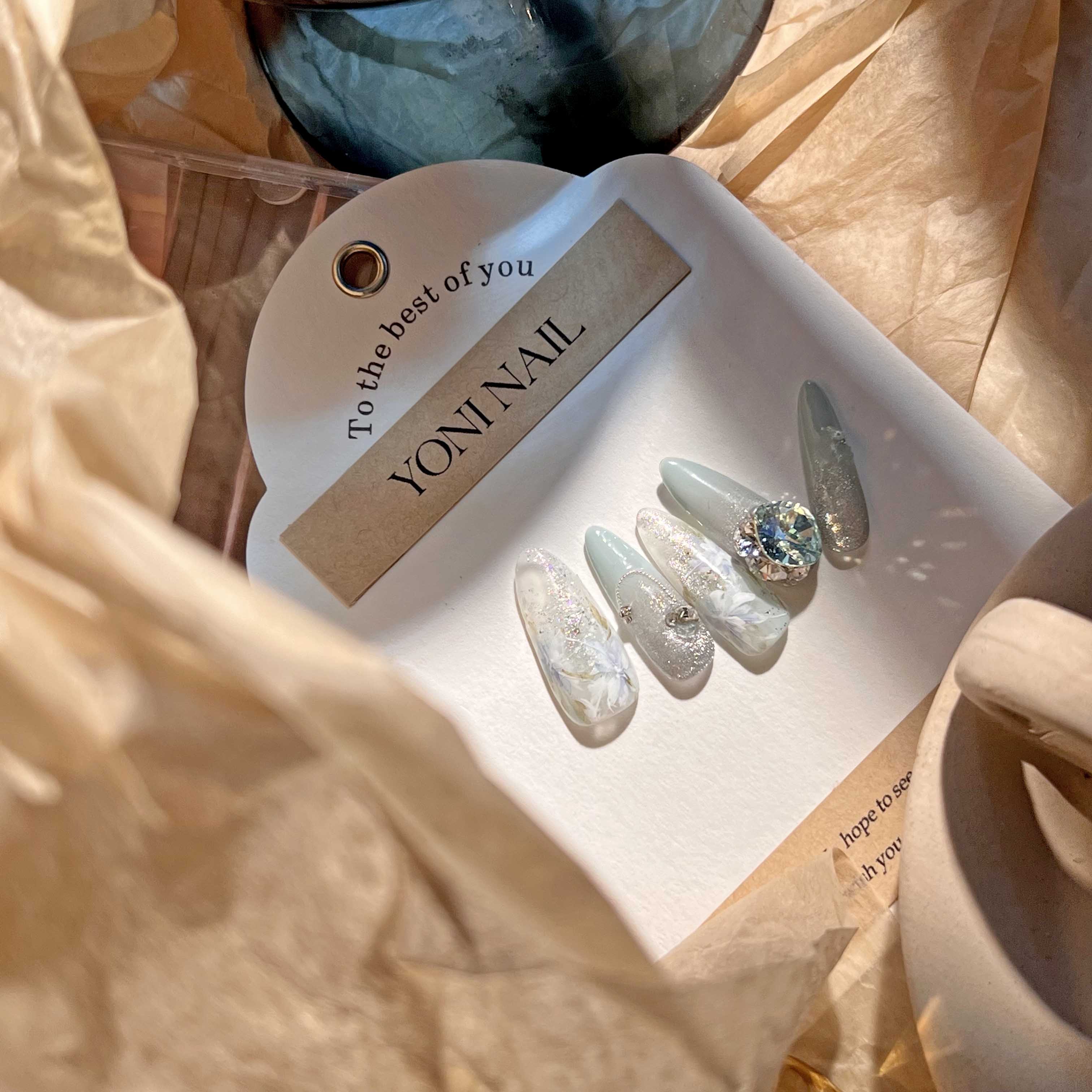 D21  山茶星河YONI穿戴手工穿戴甲显白手绘华子爆闪超闪