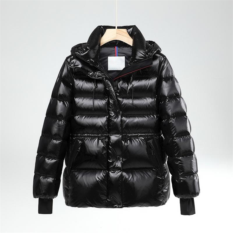 冬季新款95白鹅绒纯色经典百搭女款羽绒服连帽保暖抗寒外套