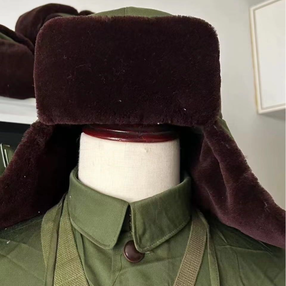 老式怀旧陆伍防寒保暖栽绒棉帽