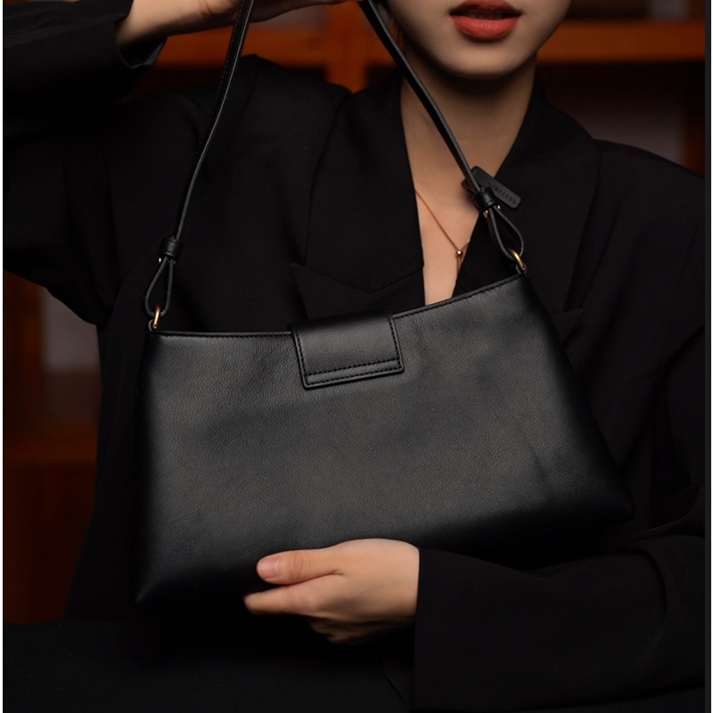 LEATHER BAG STUDIO 原创高定”赛琳“真皮包-H1111