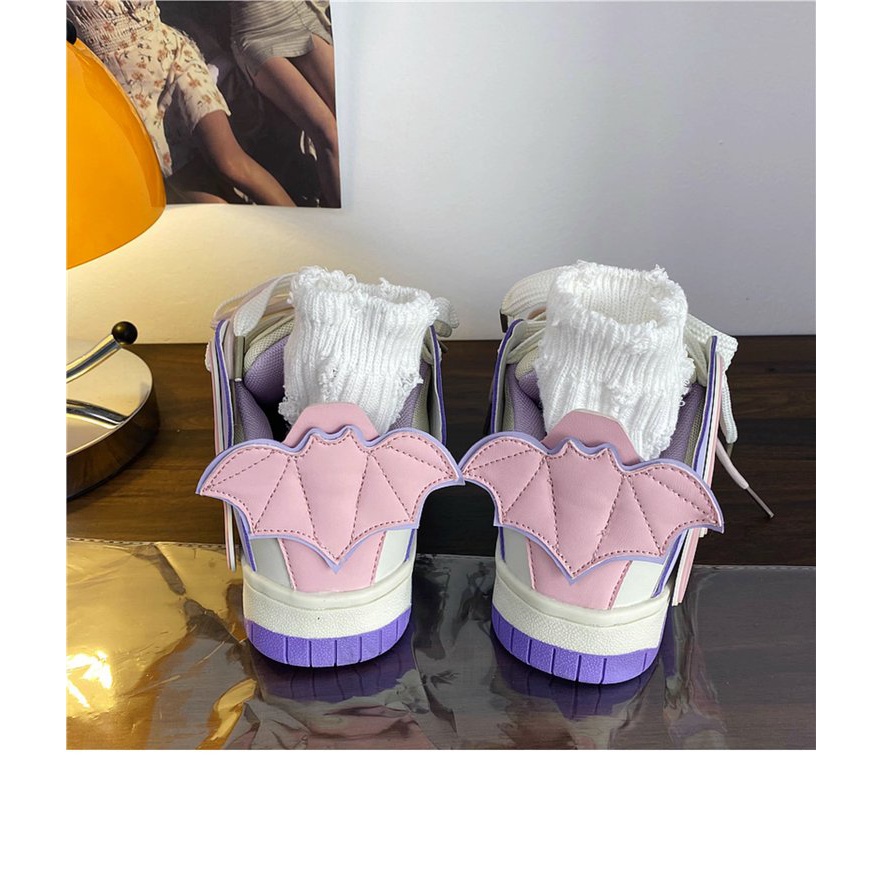 秋冬季回力休闲夏季新款街拍潮鞋港风多巴胺字母面包鞋爆款学生小