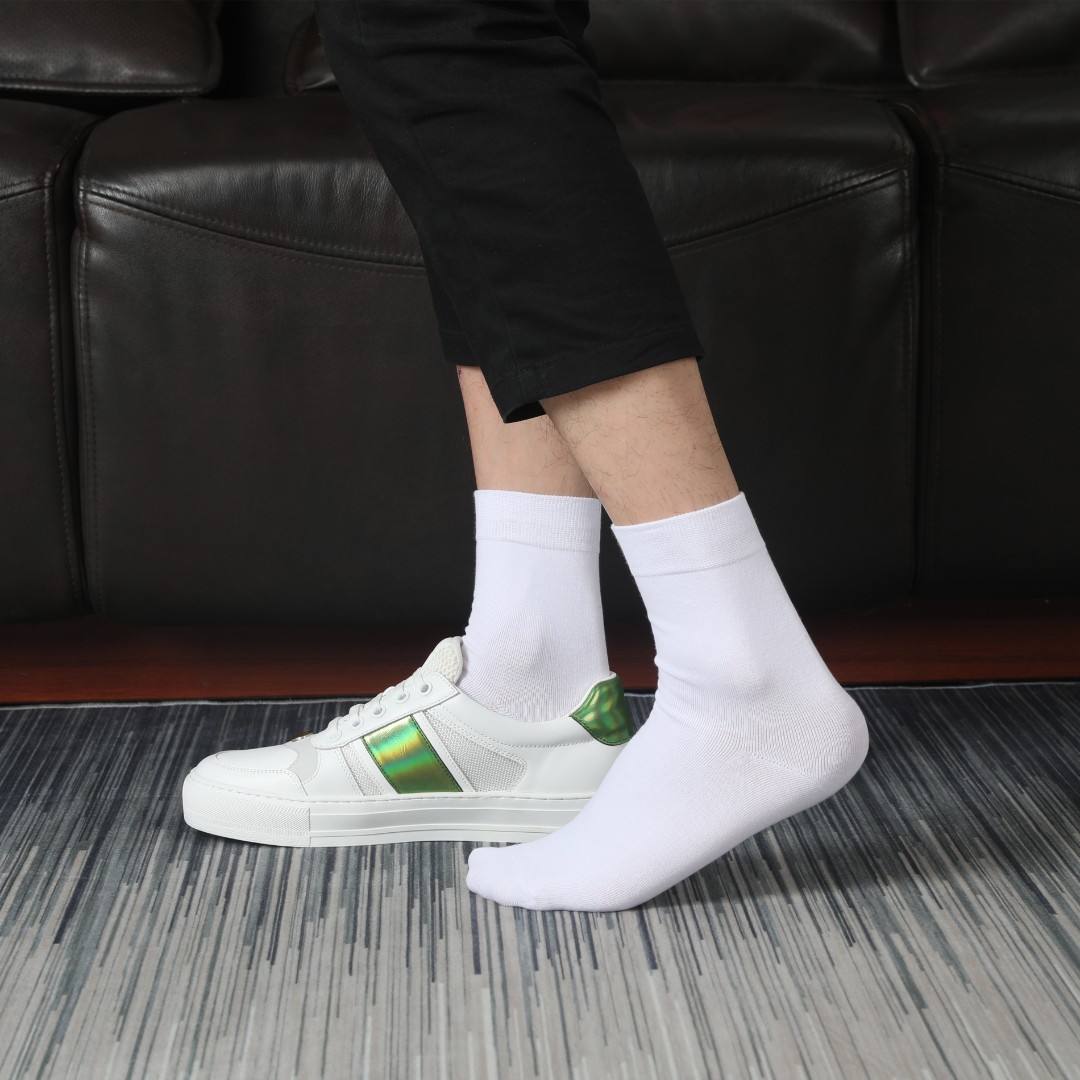 TOVN袜子男士紧密赛高罗纺精梳棉袜子纯色高端精品收纳盒