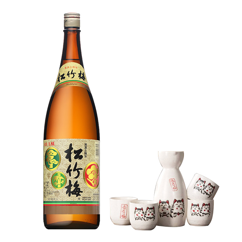 松竹梅清酒宝酒造日式清酒低度酒发酵酒米酒日料店用酒1.8L大容量