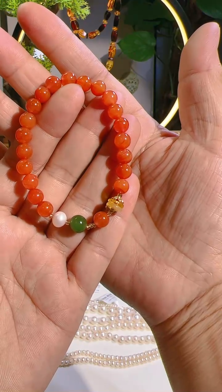【闪购商品】南红玛瑙手串未镶嵌南红手串3【不带证书】