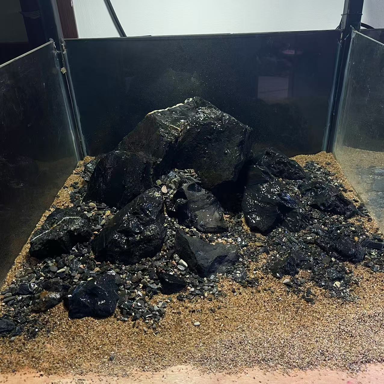 一景一拍 丨  溪流缸黑金峡谷石造景（造景不含底沙）