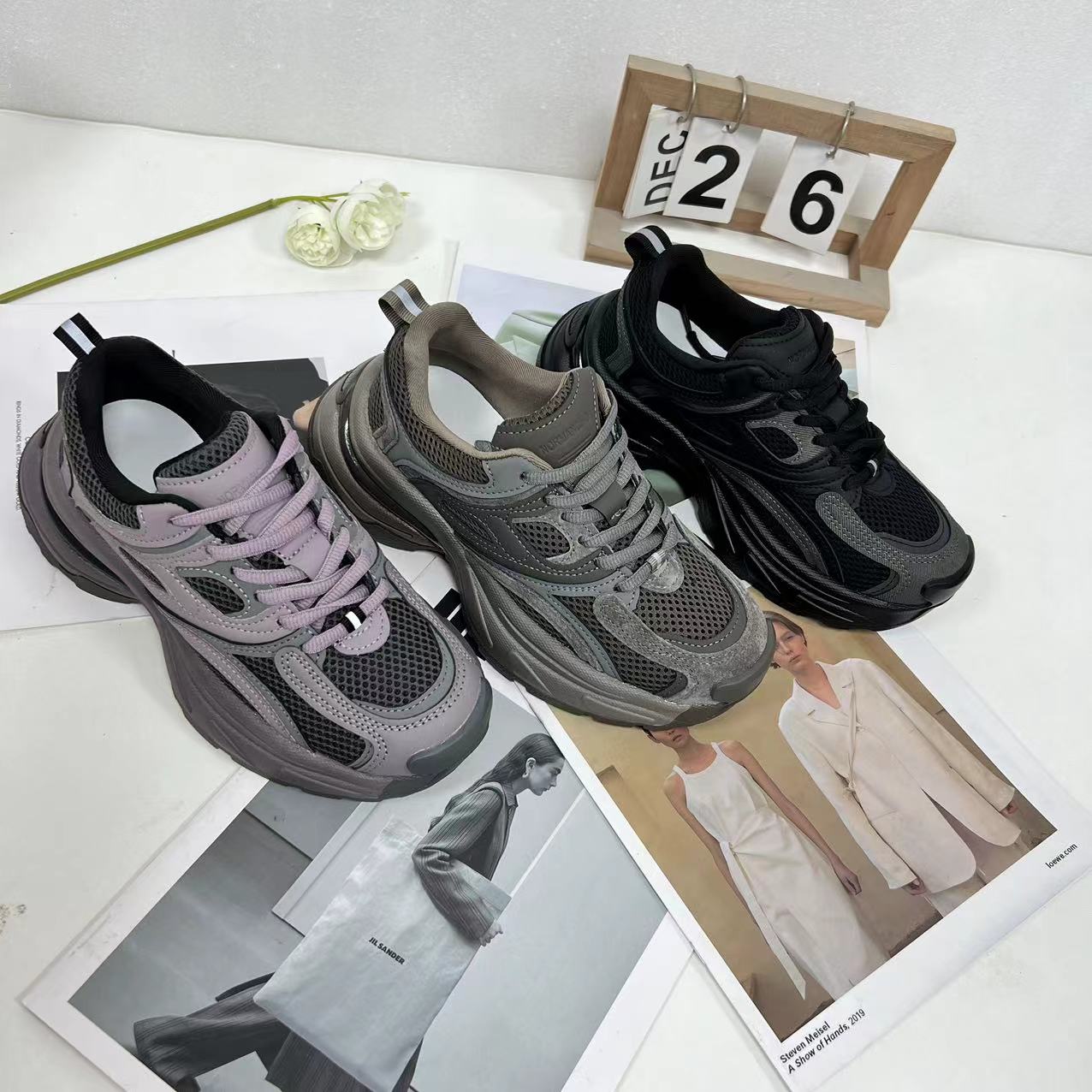 (小怪兽）2023冬季新款时尚老爹鞋舒适休闲百搭网红女鞋3302//QC