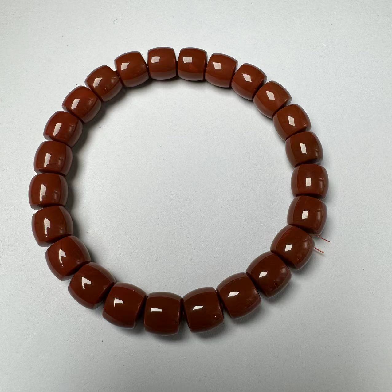 男士天然南红老矿手串精美直切 珠珠