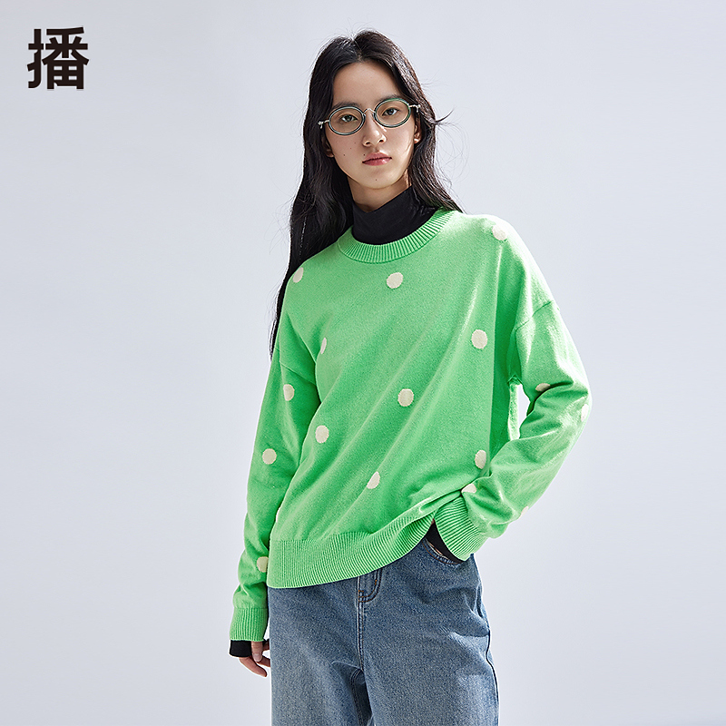 【达人专属】播2024春衫运动户外休闲圆领落肩衫BDR1SD0270