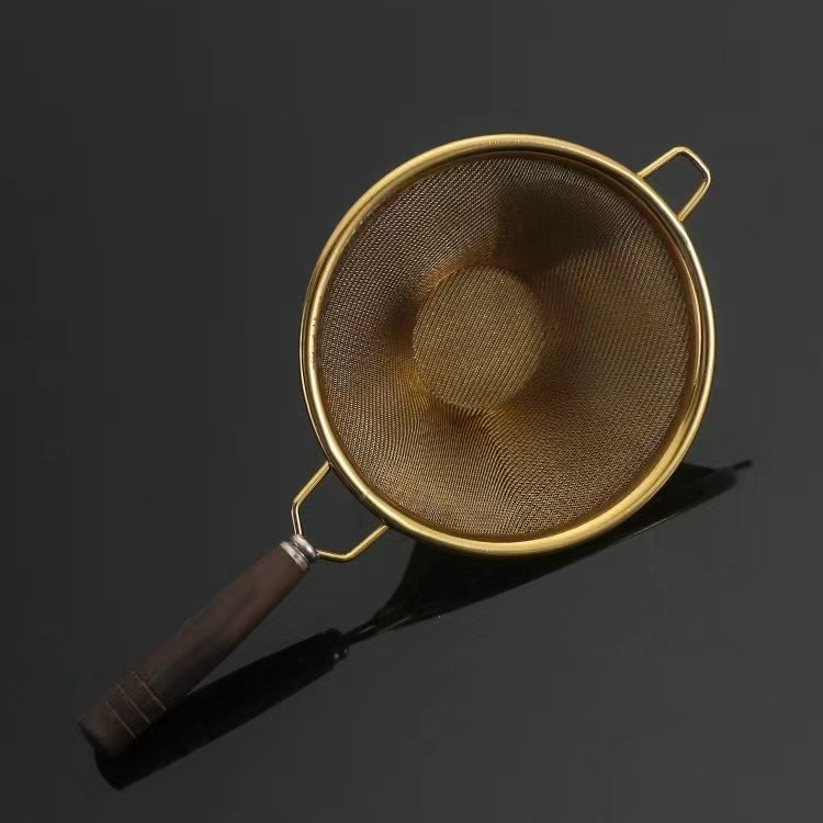 铜合金双层茶滤茶道配件茶漏茶水分离器茶漏