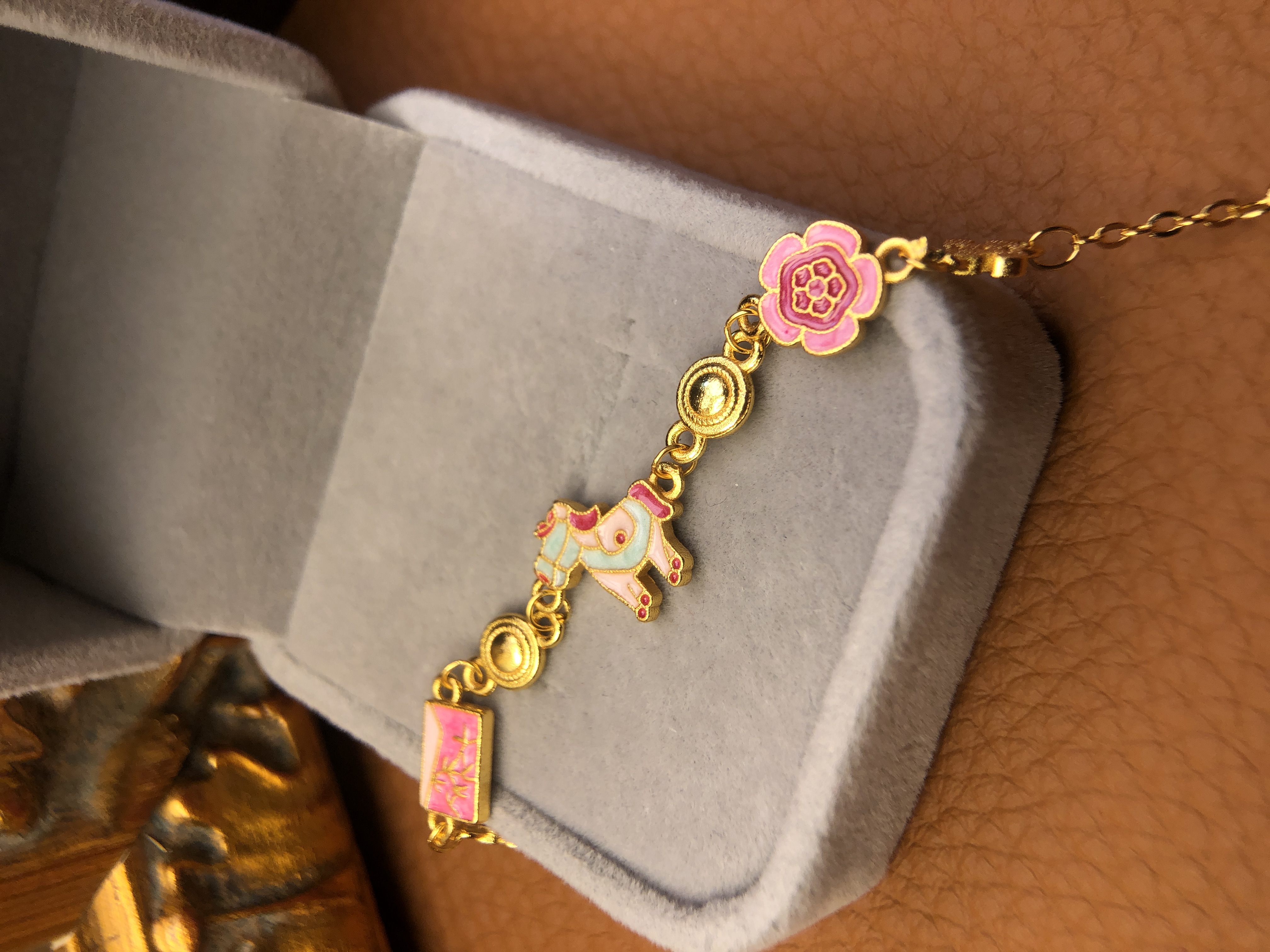 铜合金手链 B0268 CN★【来财珐琅】手链