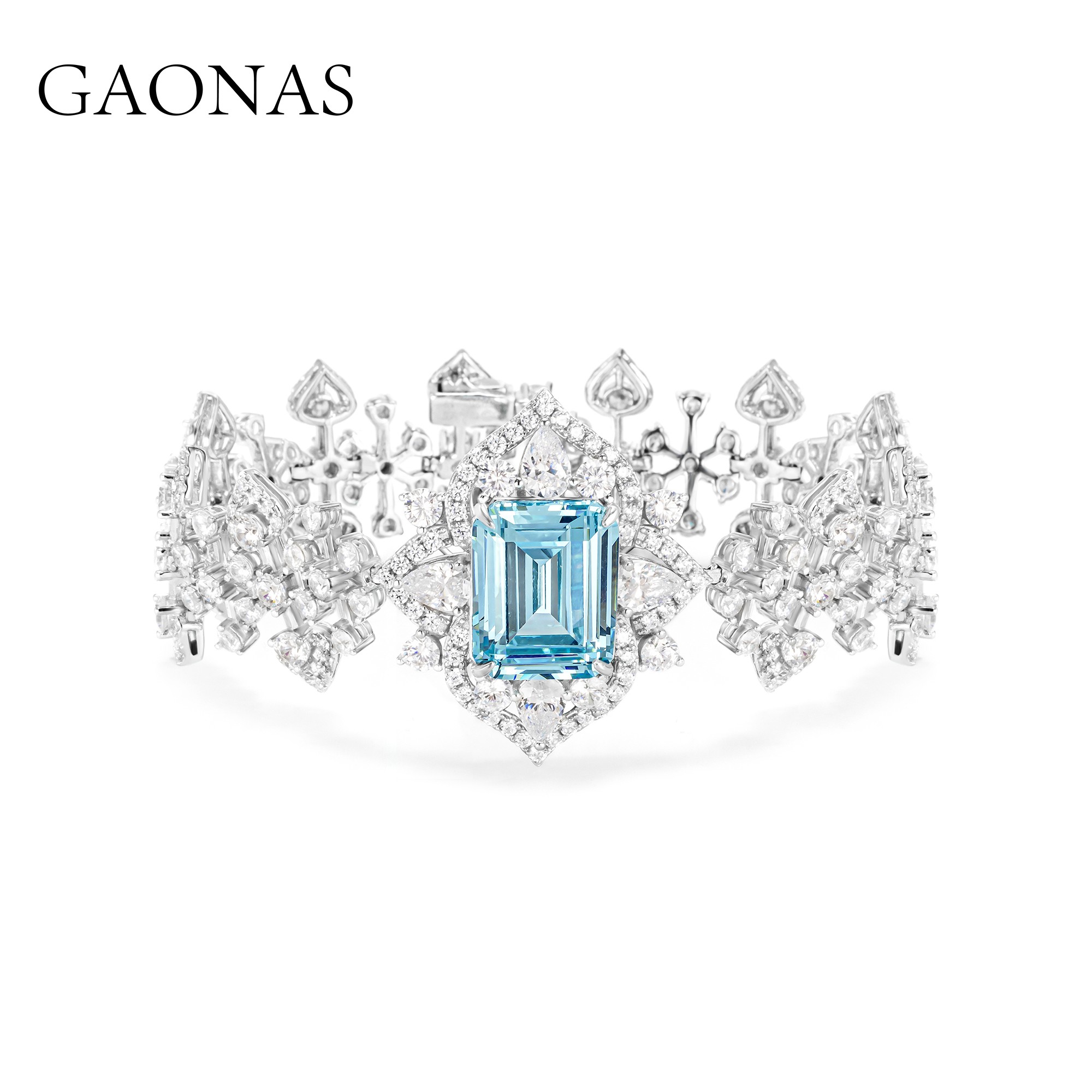 GAONAS 925银合成锆石手链 花仙子系列 重磅 帕拉手链 PLS094260