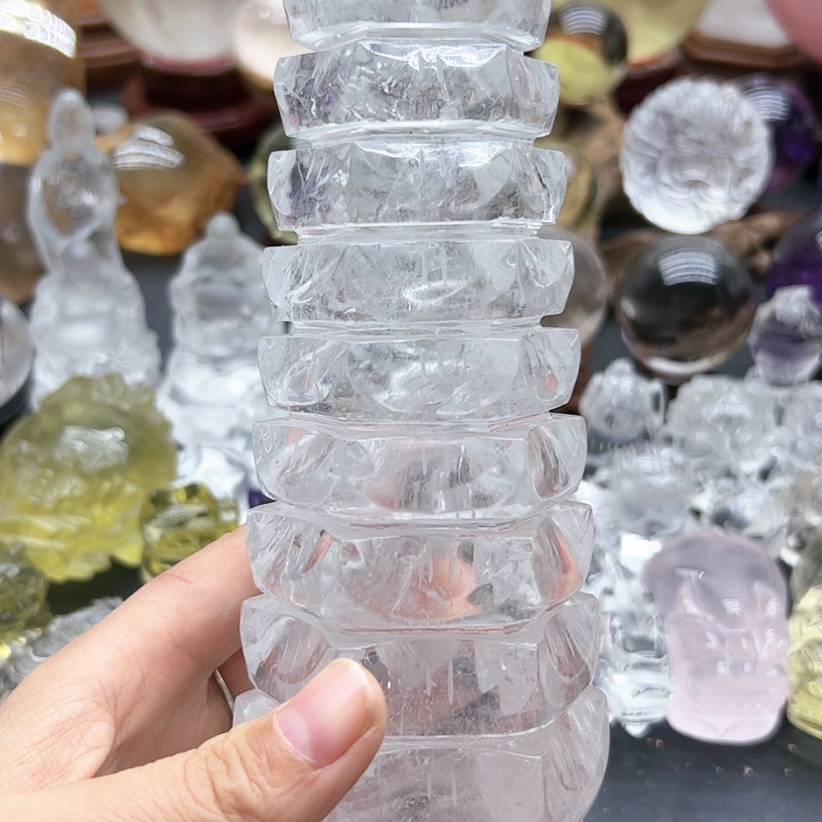 【闪购商品】水晶摆件未镶嵌青**敌
