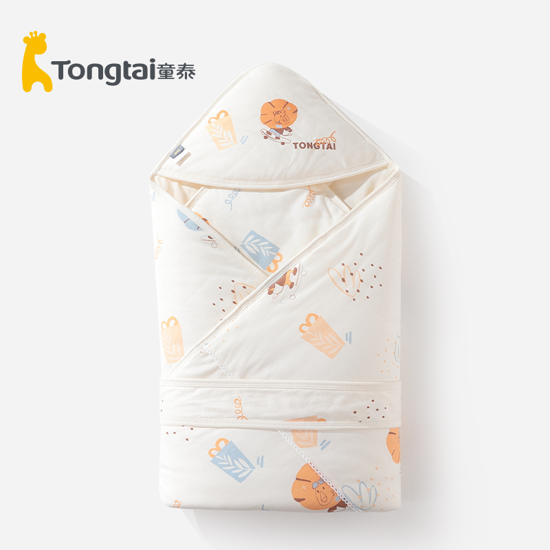 150克】童泰秋冬抱被新生儿包被纯棉宝宝抱毯产房包巾包单裹被婴儿