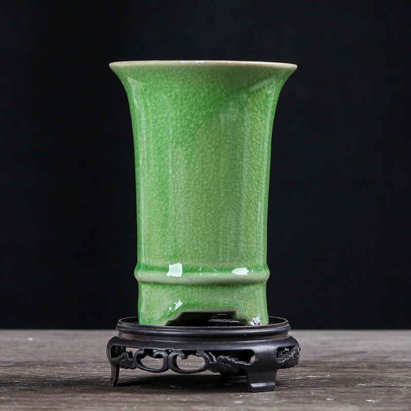 【直播浮力082】10*14cm到手花盆+托盘三足冰裂圆兰花盆