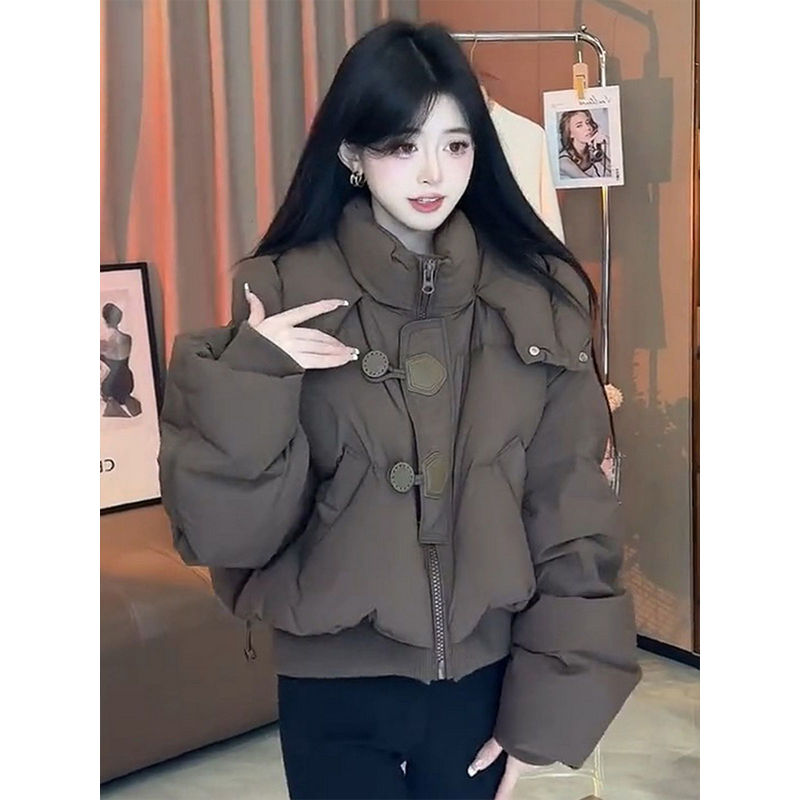 今年流行冬装羽绒棉服女2024时尚新款韩版宽松轻薄显瘦保暖外套潮