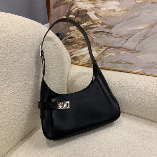95新 FERRAGAMO/菲拉格慕 菲拉格慕黑色单肩1408