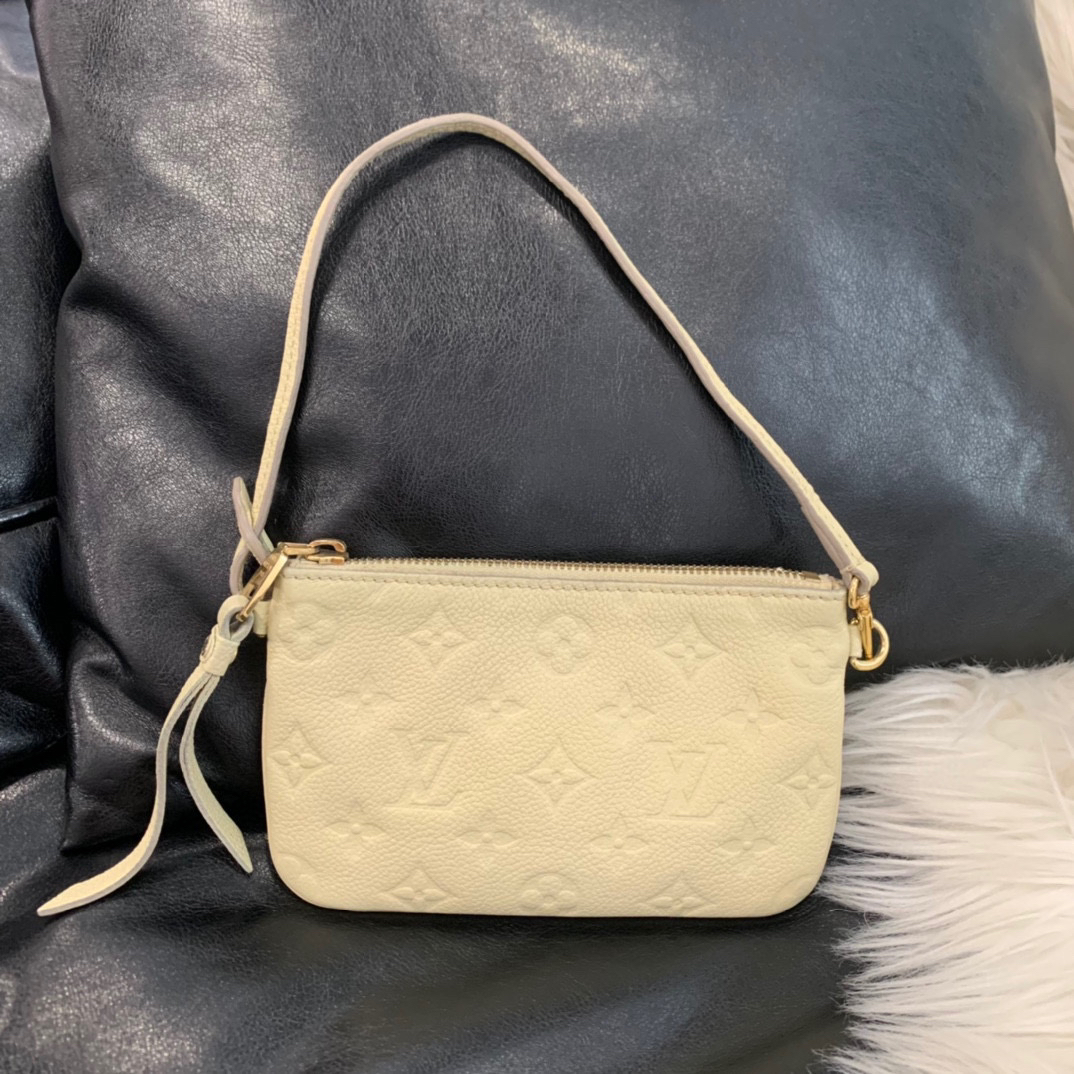 95新 LouisVuitton/路易威登 lv米色麻将包708