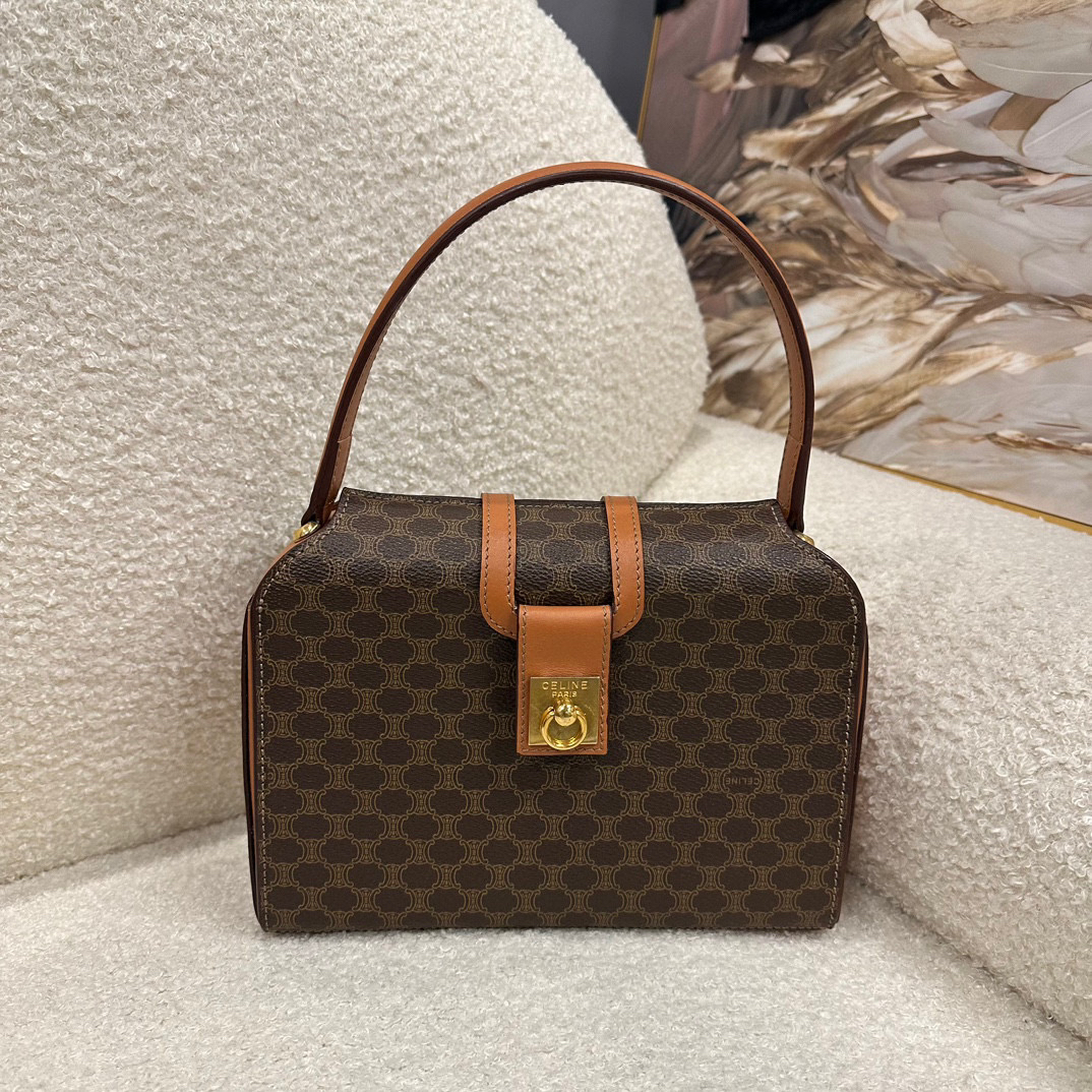95新 Celine/思琳 celine老花盒子包1406