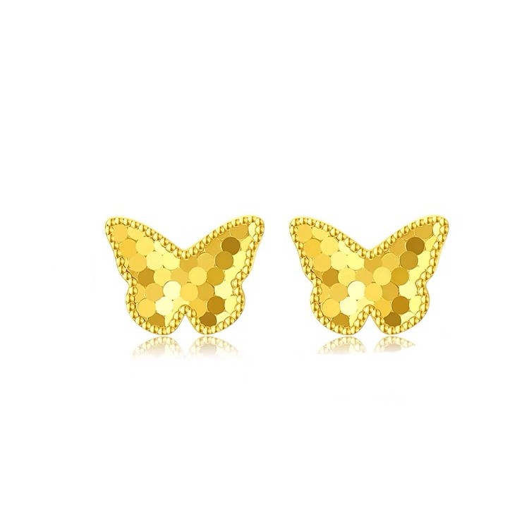 CF【萃华金店】黄金耳钉 耳饰 百搭 简约 气质 女款 精致 时尚 精美