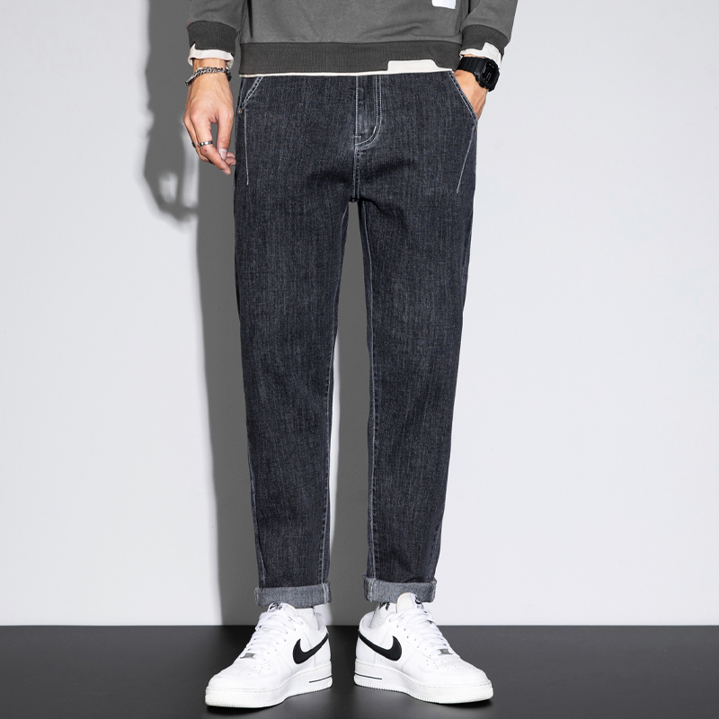 牛仔裤男士宽松直筒春秋潮牌休闲秋季新款长裤子男装
