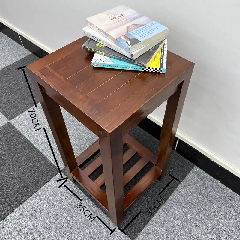 全实木茶桌茶台小茶几泡茶桌茶水架中式复古侧边烧水架