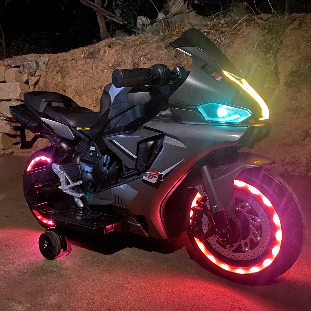 68儿童电动车摩托车2-6岁玩具车男女小孩宝宝充电童车可坐双人