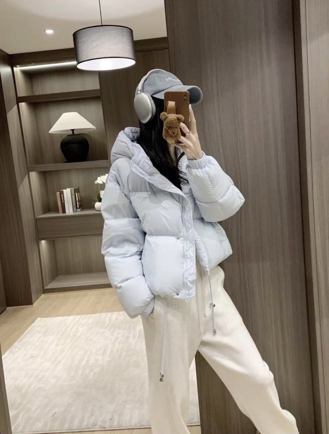 【自喜专属】RQ3267鹅绒服冬季新款保暖连帽白鹅绒休闲外套女