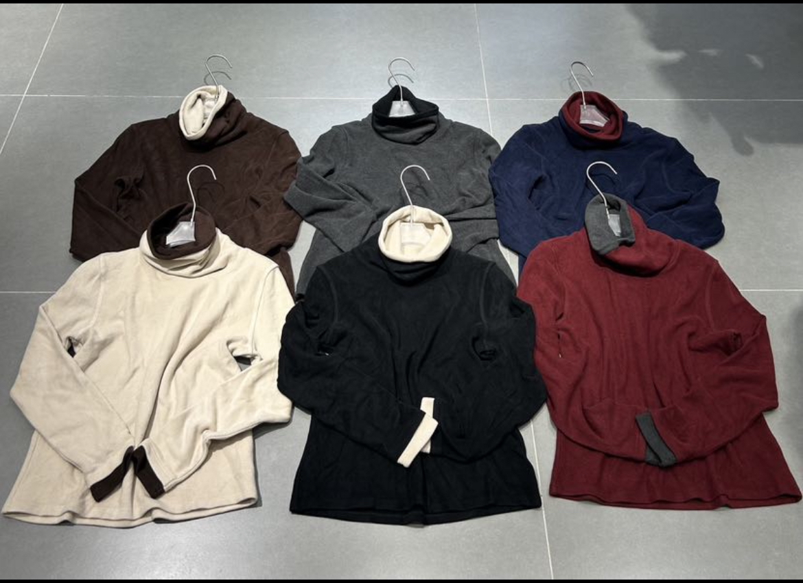 立领半拉链长袖打底衫运动户外休闲防风保暖女款秋冬百搭上衣