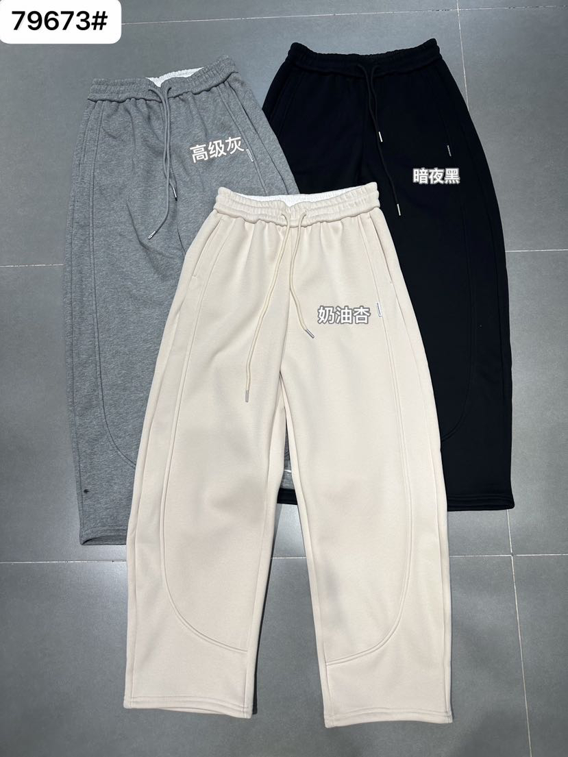 2024年休闲减龄显瘦镰刀加绒裤