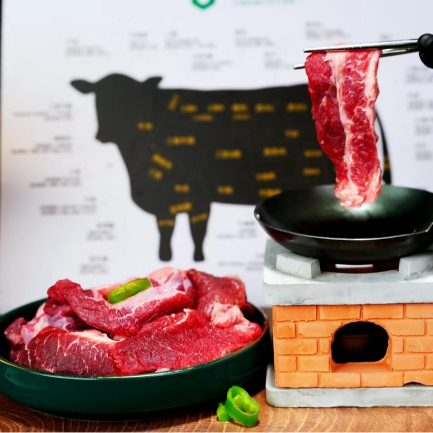 【整切牛肉筋】清真筋头巴脑牛肉筋肥瘦相间纯干新鲜无注水