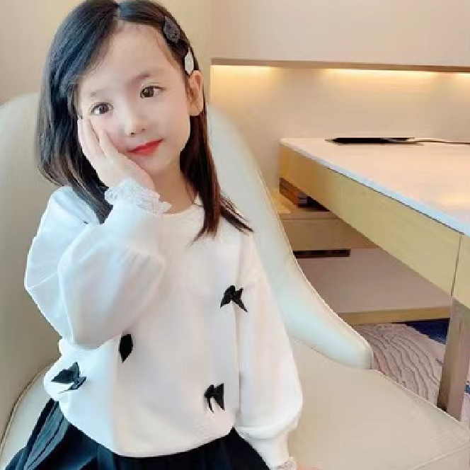 【直播间扣号链接】Q3女童时尚洋气卫衣打底加绒宝宝