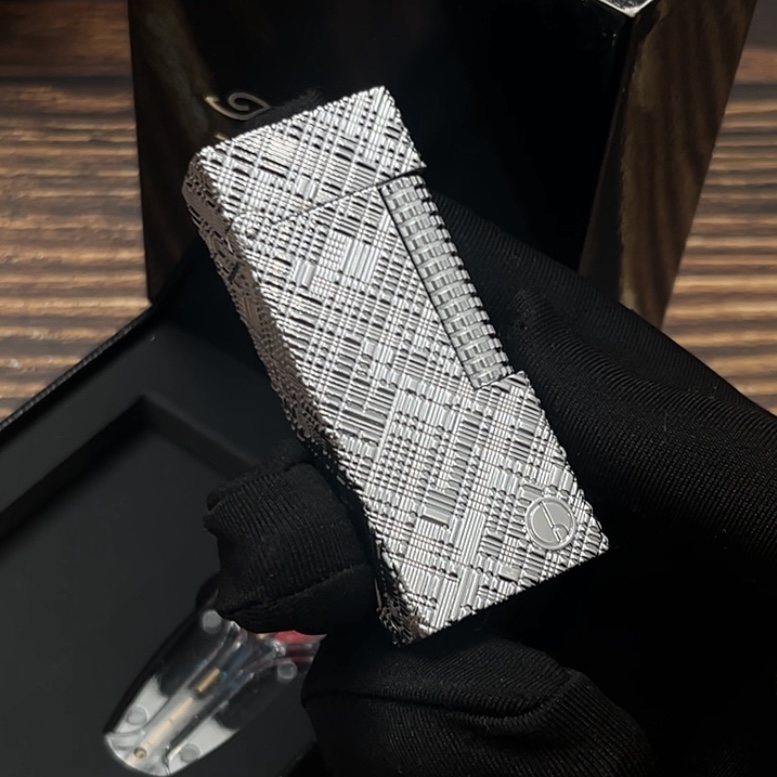 卡博特银色锉刀纹 窄机煤油打火机