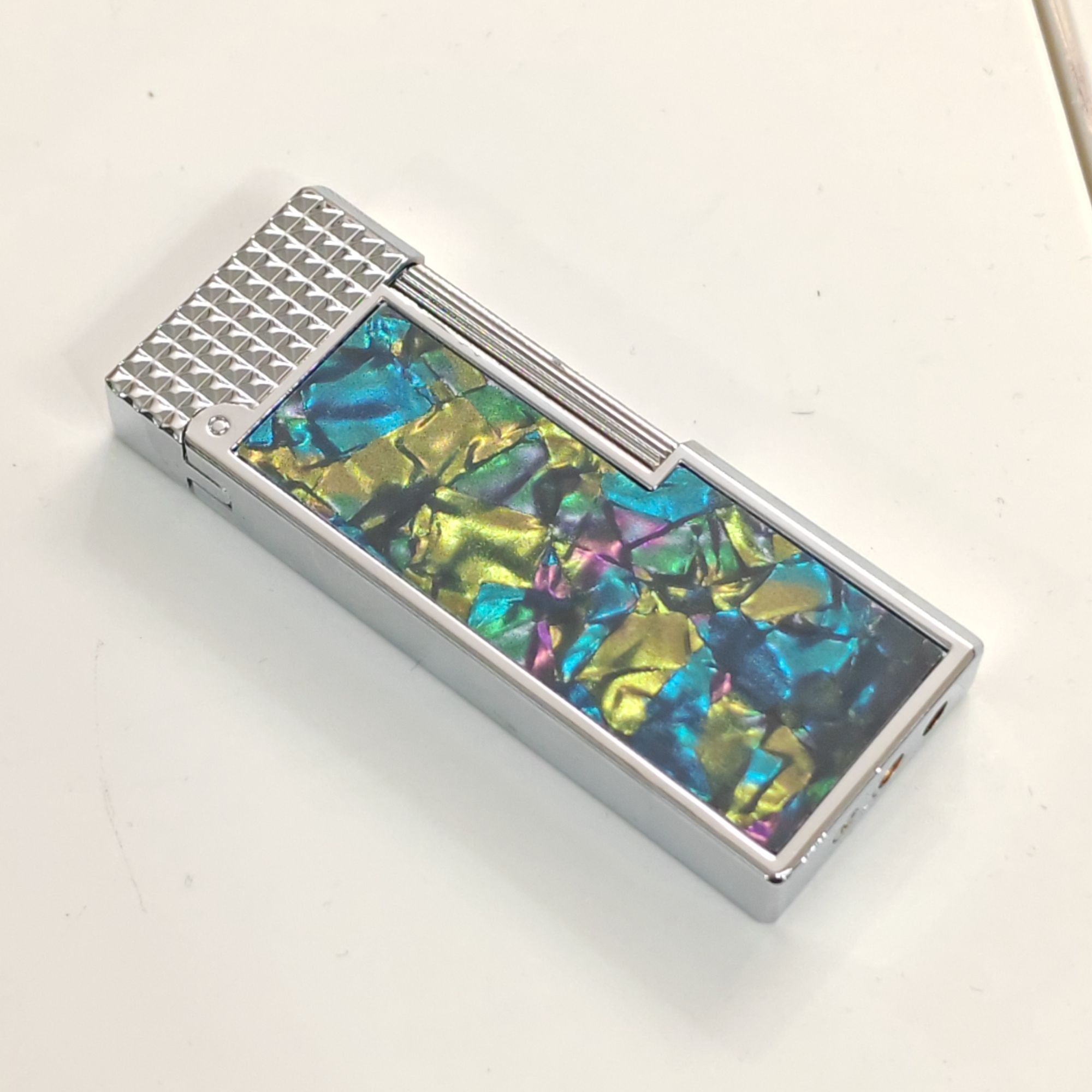 XF4909超薄窄机 深海彩贝创意潮流侧滑打火机