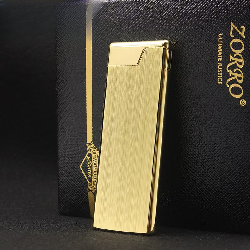 ZORRO Z577-002仿金拉丝 超薄砂轮打火机