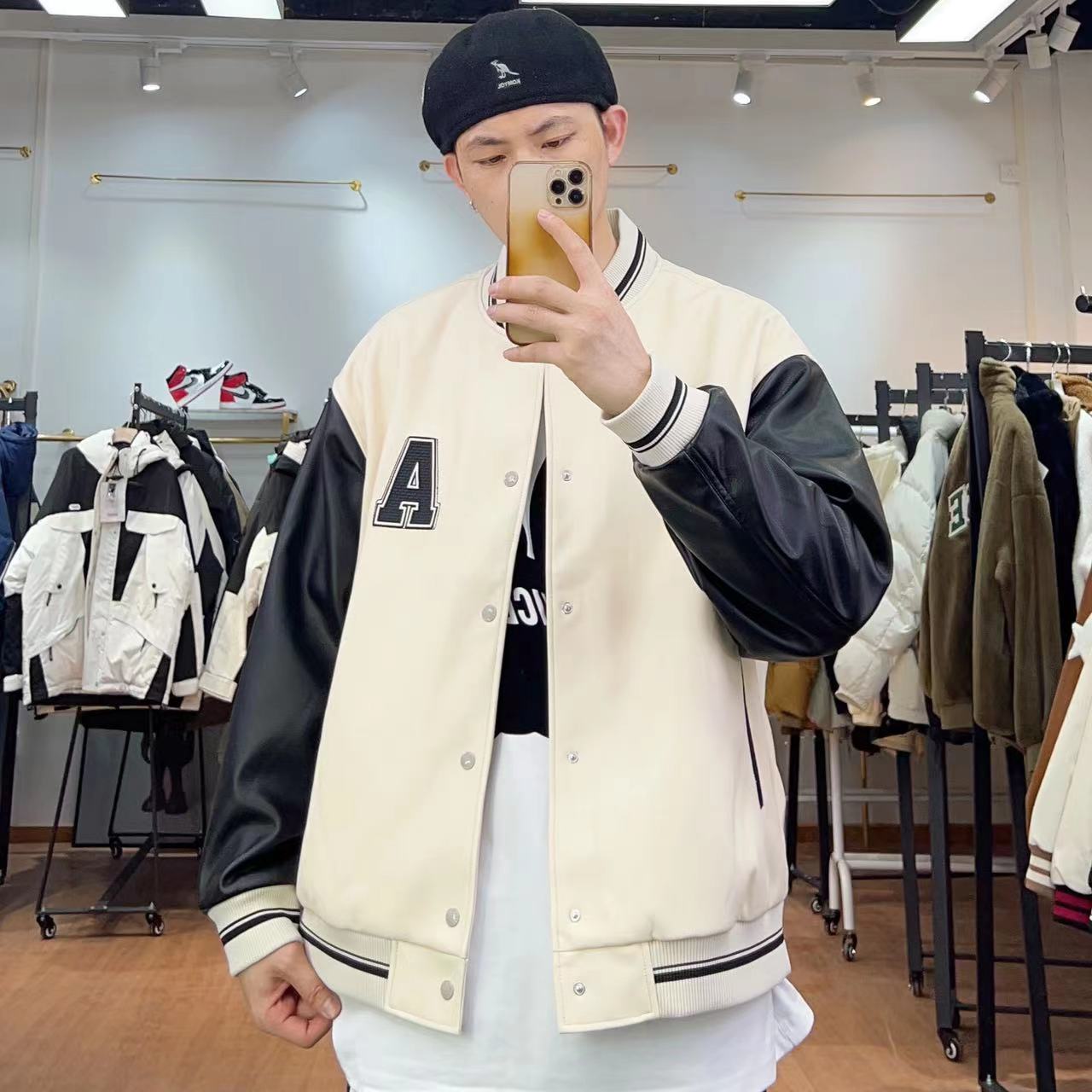 大占推荐 059 [A] 加棉棒球服休闲时尚皮衣夹克外套