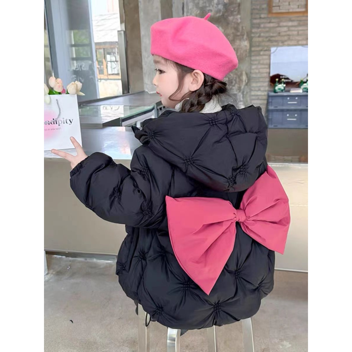 童装潮款韩系女童冬装女童棉服加厚韩版外套新款儿童宝宝洋气