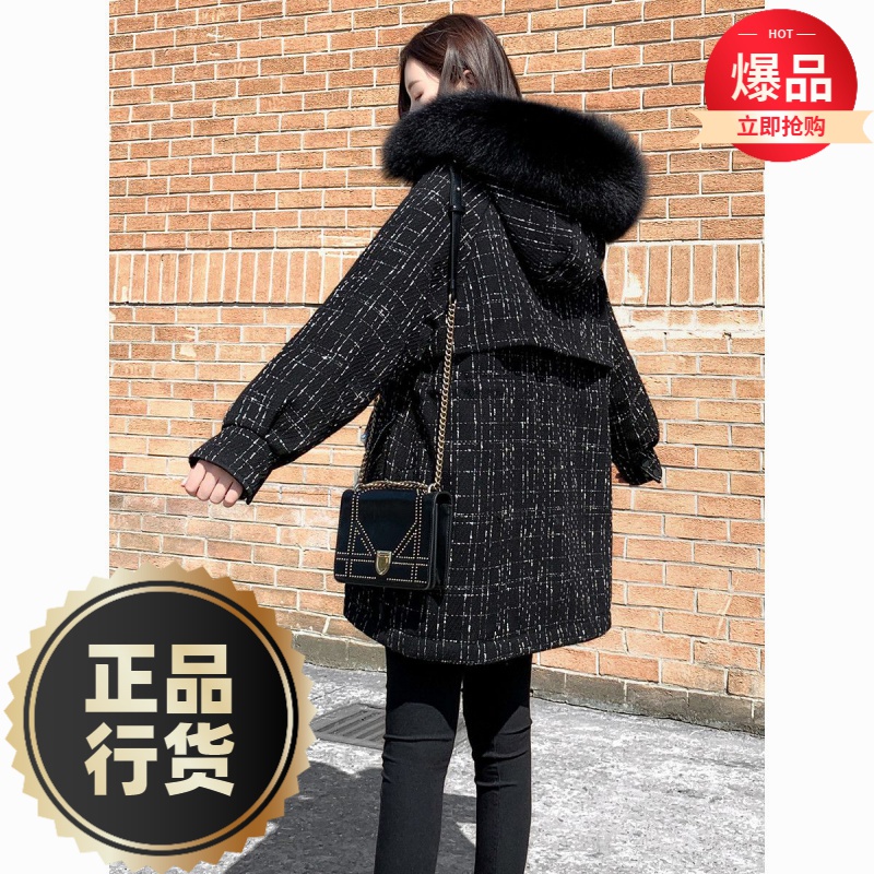 波司澄羽绒服新款爆款白鸭绒派克羽绒女士女款装年季中长款韩版收