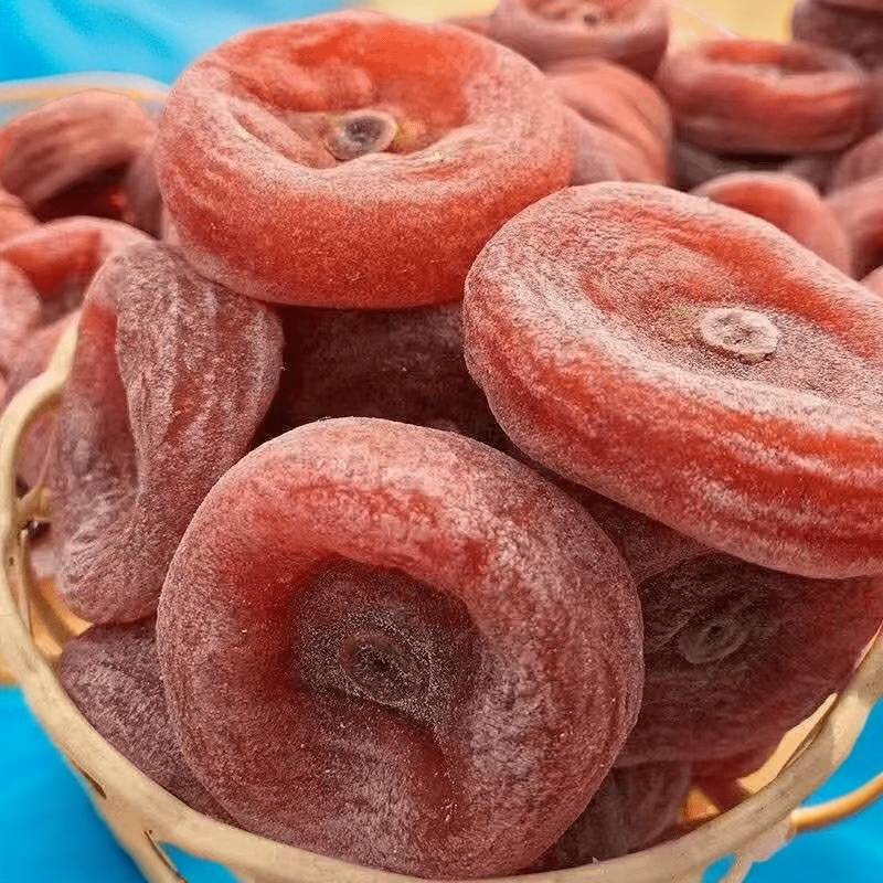 【圆柿饼】广西恭城天然柿饼传统手工晾晒流心柿子饼圆柿饼半干柿饼