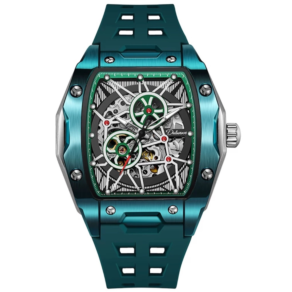 全自动机械黑武士酒桶镂空陀飞轮腕表