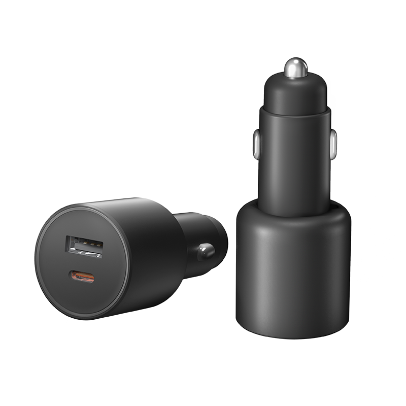小米100W双口车载充电器套装 (1A1C)