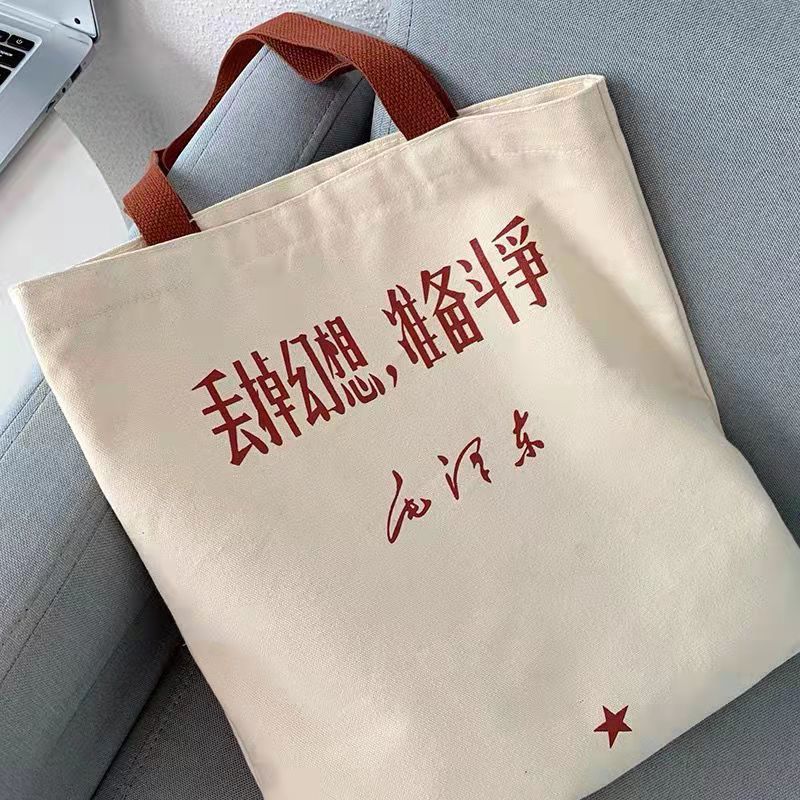 学生帆布包女百搭ins大容量单肩上课包新款手提布袋包女时尚文艺