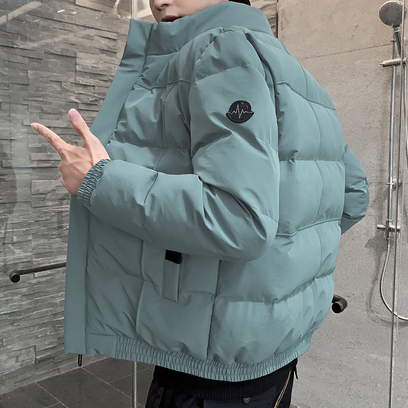 香港潮牌工装棉服男冬季韩版休闲加厚棉衣潮流立领简约棉服外套