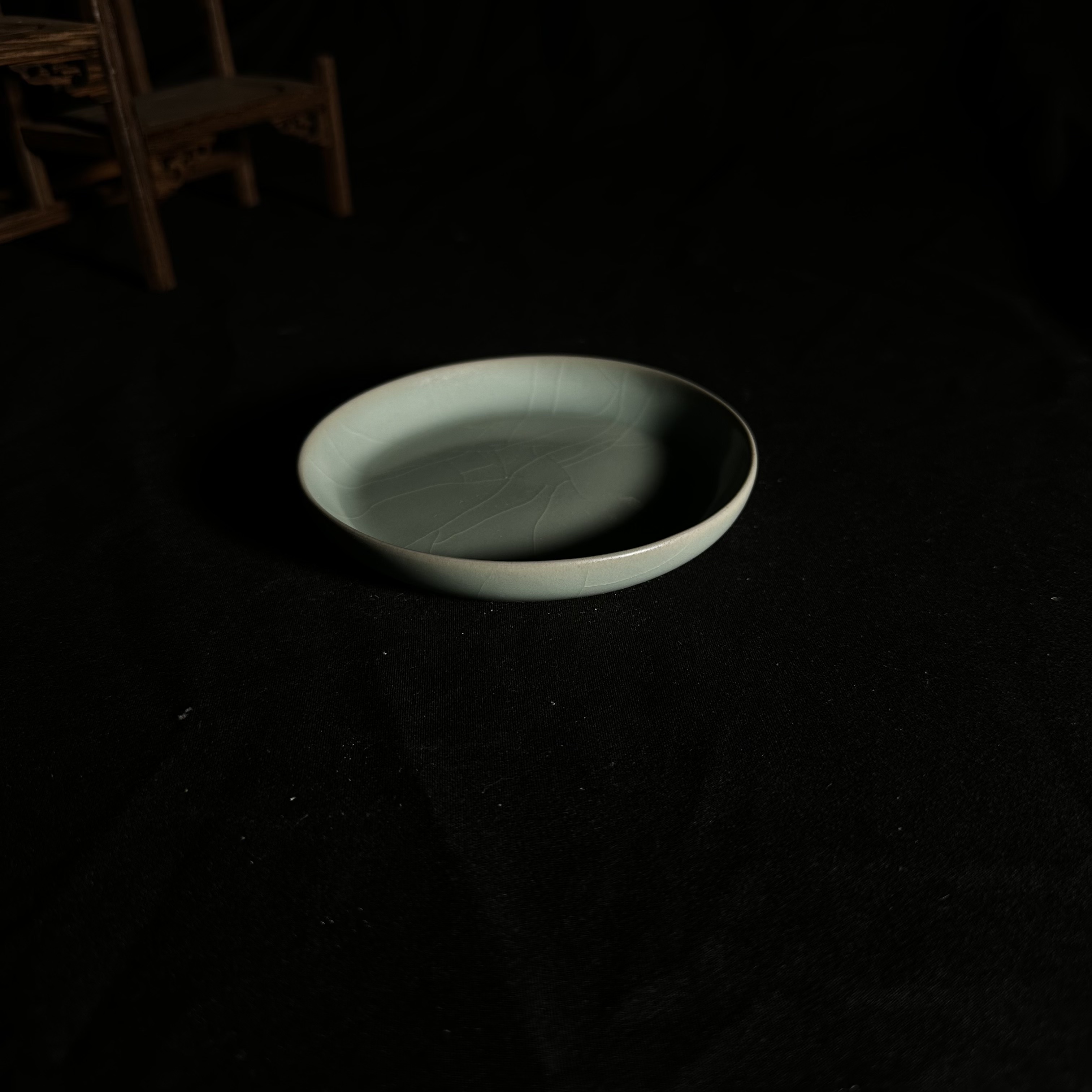 汝瓷汝瓷汝窑原矿仿古釉奉华碟