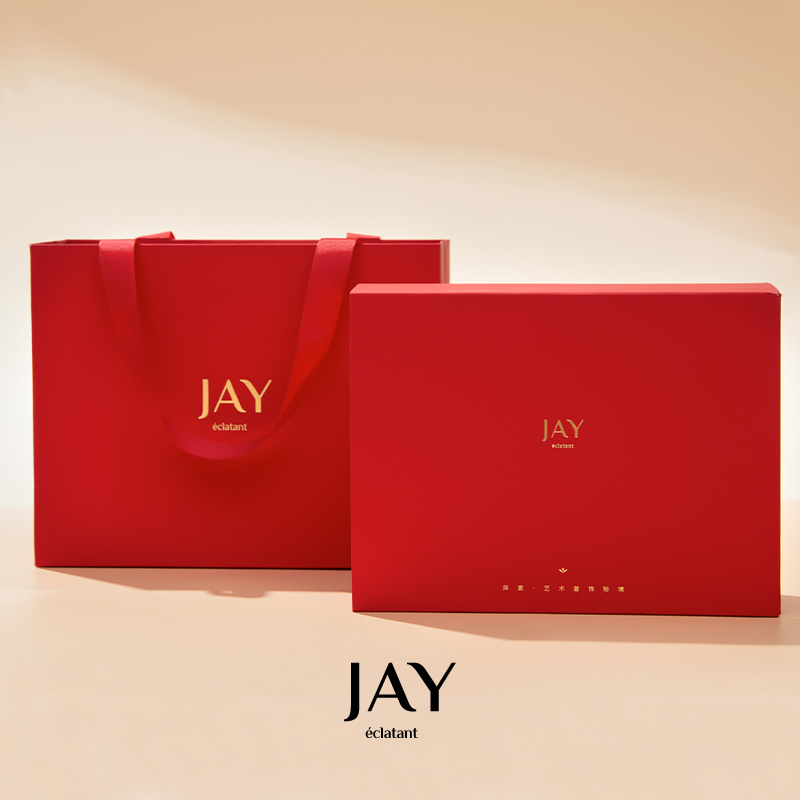 Jay 首饰盒/箱 轻奢山茶花礼盒包装盒首饰盒珠宝盒空盒商务送礼盒