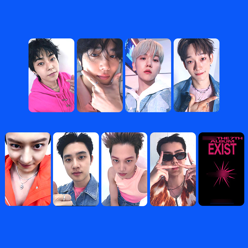 EXO回归正规七小卡专辑卡EXIST特典卡SMINI吴世勋K4边伯贤BAEKHYU